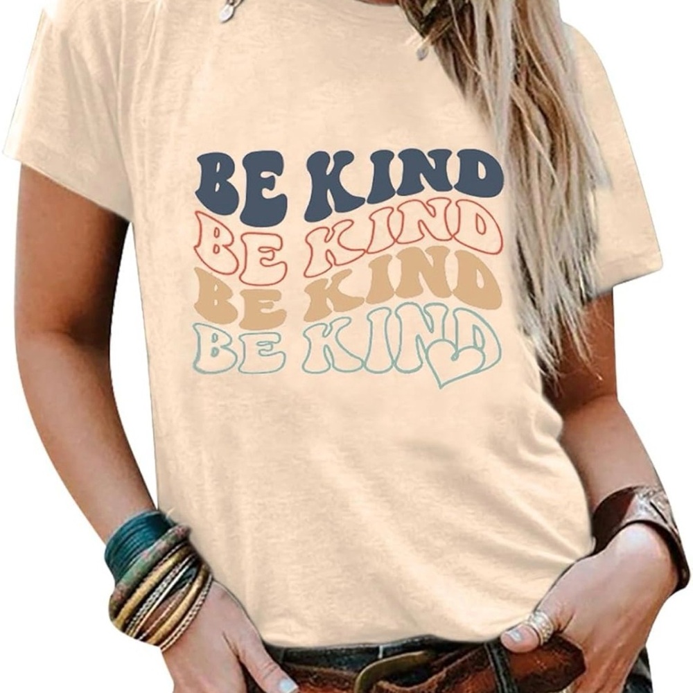 Be Kind Graphic Tee - Cream